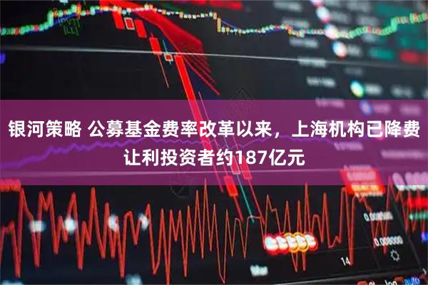 银河策略 公募基金费率改革以来，上海机构已降费让利投资者约187亿元