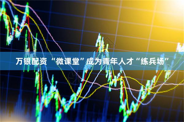 万银配资 “微课堂”成为青年人才“练兵场”