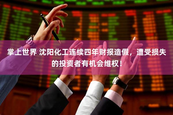 掌上世界 沈阳化工连续四年财报造假，遭受损失的投资者有机会维权！